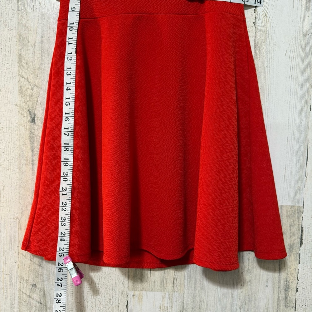 Strapless Red Dress Cut Out Bow Detail Mini Size Small - Picture 7 of 9
